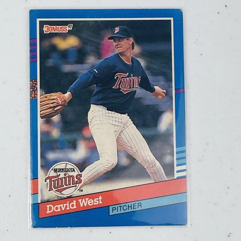 1991 Donruss Baseball Card Minnesota Twins David West 264 Trading Card